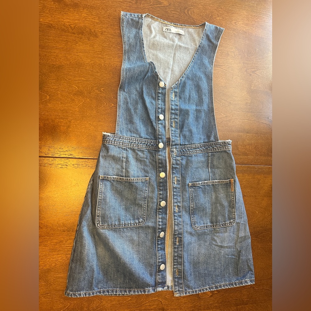 Zara Blue Denim Mini Dress